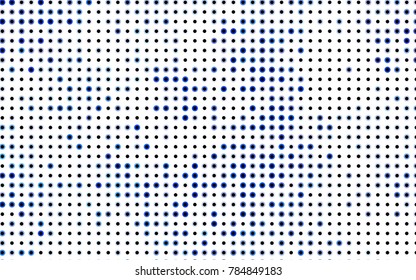 Dark BLUE vector red banner with set of circles, dots. Donuts Background. Creative Design Template. Technological halftone illustration.