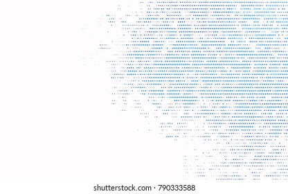 Dark BLUE vector red banner with set of circles, dots. Donuts Background. Creative Design Template. Technological halftone illustration.