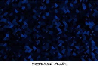 Dark BLUE vector red banner with set of circles, dots. Donuts Background. Creative Design Template. Technological halftone illustration.