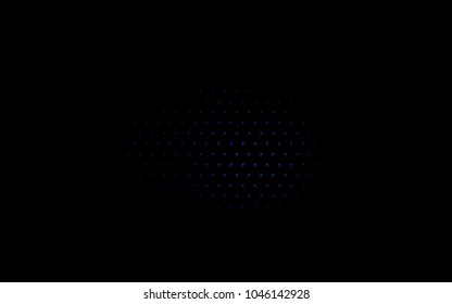 Dark BLUE vector red pattern of geometric circles, shapes. Colorful mosaic banner. Geometric background with colored disks.