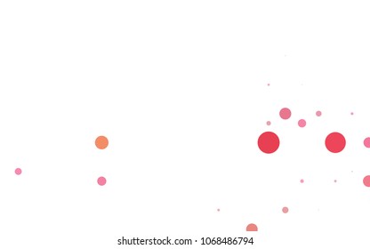 Dark BLUE vector red pattern of geometric circles, shapes. Colorful mosaic banner. Geometric background with colored disks.