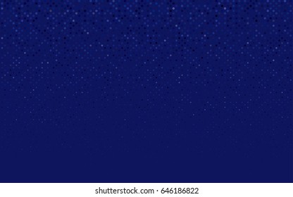 Dark BLUE vector red pattern of geometric circles, shapes. Colorful mosaic banner. Geometric background with colored disks.