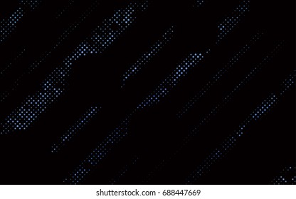 Dark BLUE vector red pattern of geometric circles, shapes. Colorful mosaic banner. Geometric background with colored disks.