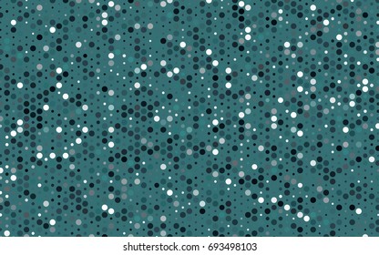 Dark BLUE vector red pattern of geometric circles, shapes. Colorful mosaic banner. Geometric background with colored disks.