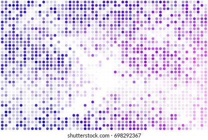 Dark BLUE vector red pattern of geometric circles, shapes. Colorful mosaic banner. Geometric background with colored disks.