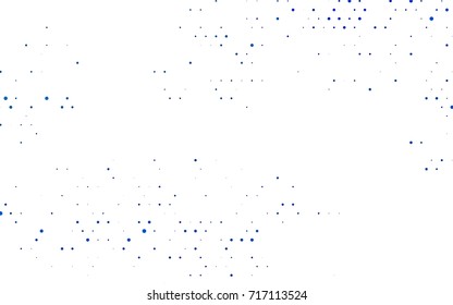 Dark BLUE vector red pattern of geometric circles, shapes. Colorful mosaic banner. Geometric background with colored disks.