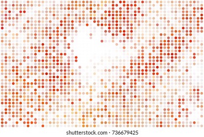 Dark BLUE vector red pattern of geometric circles, shapes. Colorful mosaic banner. Geometric background with colored disks.
