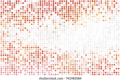Dark BLUE vector red pattern of geometric circles, shapes. Colorful mosaic banner. Geometric background with colored disks.