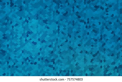 Dark BLUE vector red pattern of geometric circles, shapes. Colorful mosaic banner. Geometric background with colored disks.