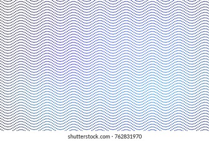 Dark BLUE vector red pattern of geometric circles, shapes. Colorful mosaic banner. Geometric background with colored disks.