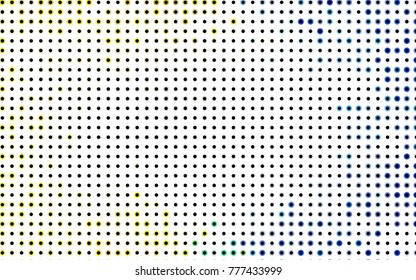 Dark BLUE vector red pattern of geometric circles, shapes. Colorful mosaic banner. Geometric background with colored disks.