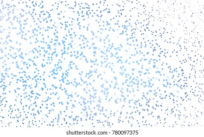 Dark BLUE vector red pattern of geometric circles, shapes. Colorful mosaic banner. Geometric background with colored disks.