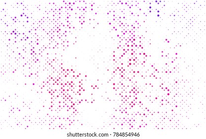 Dark BLUE vector red pattern of geometric circles, shapes. Colorful mosaic banner. Geometric background with colored disks.