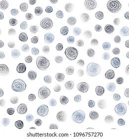 Dark BLUE vector seamless abstract doodle template. Glitter abstract illustration with doodles and flowers. Brand-new style for your business design.