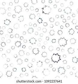 Dark BLUE vector seamless backdrop with dots. Glitter abstract illustration with blurred drops of rain. Completely new template for your brand book.