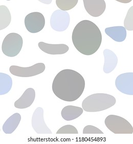 Dark BLUE vector seamless backdrop with dots, spots. Abstract illustration with colored bubbles in nature style. Design for textile, fabric, wallpapers.