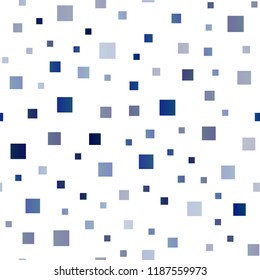 Dark BLUE vector seamless backdrop with rectangles, squares. Abstract gradient illustration with rectangles. The template can be used as a background.