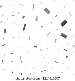 Dark BLUE vector seamless backdrop with rectangles, squares. Decorative design in abstract style with rectangles. Modern template for your landing page.