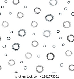 Dark BLUE vector seamless backdrop with dots. Abstract illustration with colored bubbles in nature style. Pattern can be used for futuristic ad, booklets.