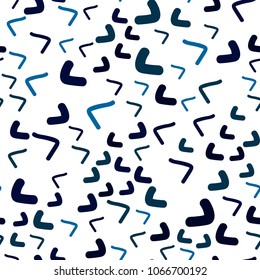 Dark BLUE vector seamless  background with bubble shapes. Shining illustration, which consist of blurred lines, circles. The template for cell phone backgrounds.