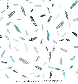 Dark BLUE vector seamless background with bubbles. Glitter abstract illustration with blurred drops of rain. New design for ad, poster, banner of your website.