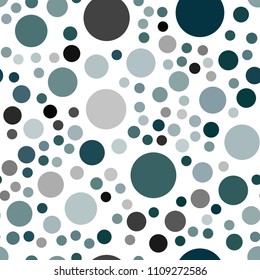 Dark BLUE vector seamless background with bubbles. Illustration with set of shining colorful abstract circles. Pattern can be used for ads, leaflets.