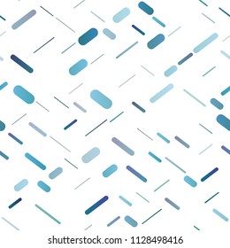 Dark BLUE vector seamless background with straight lines. Shining colored illustration with narrow lines. Smart design for your business advert.