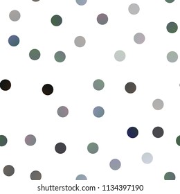 Dark BLUE vector seamless background with bubbles. Abstract illustration with colored bubbles in nature style. Completely new template for your brand book.