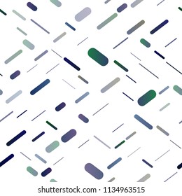 Dark BLUE vector seamless background with straight lines. Lines on blurred abstract background with gradient. The pattern can be used for websites.