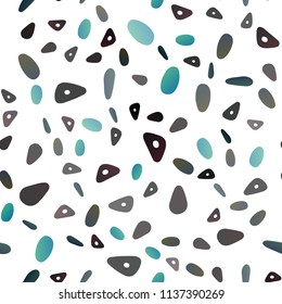 Dark BLUE vector seamless background with triangles, circles. Modern abstract illustration with colorful dots, lines. Modern template for your landing page.