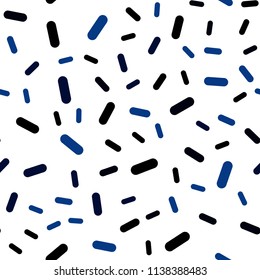 Dark BLUE vector seamless background with straight lines. Modern geometrical abstract illustration with Lines. The pattern for ad, booklets, leaflets.