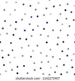 Dark BLUE vector seamless background with bubbles. Blurred decorative design in abstract style with bubbles. The pattern can be used for beautiful websites.