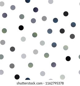 Dark BLUE vector seamless background with bubbles. Abstract illustration with colored bubbles in nature style. New design for ad, poster, banner of your website.