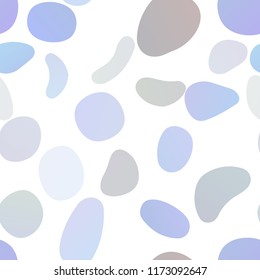 Dark BLUE vector seamless background with bubbles. Colorful illustration with blurred circles in nature style. Trendy design for wallpaper, fabric makers.