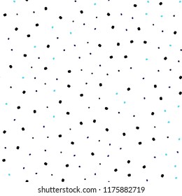 Dark BLUE vector seamless background with bubbles. Blurred bubbles on abstract background with colorful gradient. Design for textile, fabric, wallpapers.