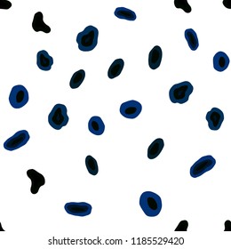 Dark BLUE vector seamless background with bubbles. Illustration with set of shining colorful abstract circles. Trendy design for wallpaper, fabric makers.