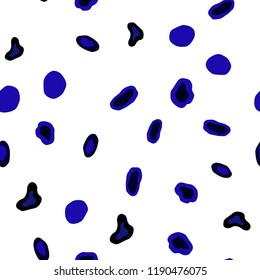 Dark BLUE vector seamless background with bubbles. Blurred bubbles on abstract background with colorful gradient. Trendy design for wallpaper, fabric makers.