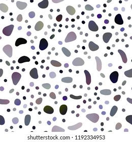 Dark BLUE vector seamless background with bubbles. Illustration with set of shining colorful abstract circles. Template for business cards, websites.