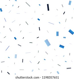 Dark BLUE vector seamless background with rectangles. Glitter abstract illustration with rectangular shapes. Pattern for commercials.