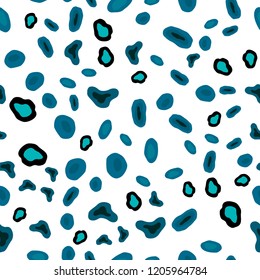 Dark BLUE vector seamless background with bubbles. Beautiful colored illustration with blurred circles in nature style. Template for business cards, websites.