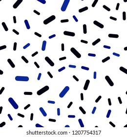 Dark BLUE vector seamless background with straight lines. Modern geometrical abstract illustration with Lines. Best design for your ad, poster, banner.