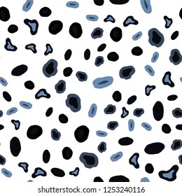 Dark BLUE vector seamless background with bubbles. Blurred bubbles on abstract background with colorful gradient. Pattern for design of window blinds, curtains.