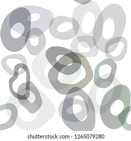 Dark BLUE vector seamless background with bubbles. Blurred bubbles on abstract backdrop with colorful gradient. Pattern for trendy fabric, wallpapers.