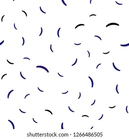 Dark BLUE vector seamless background with wry lines. Colorful illustration in simple style with gradient. The best colorful design for your business.