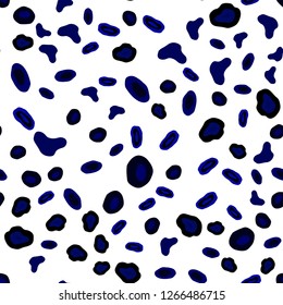 Dark BLUE vector seamless background with bubbles. Abstract illustration with colored bubbles in nature style. Trendy design for wallpaper, fabric makers.