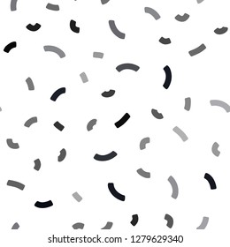Dark BLUE vector seamless background with curved circles. Shining crooked illustration in marble style. Pattern for your business design.