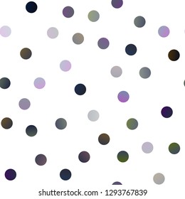 Dark BLUE vector seamless background with bubbles. Modern abstract illustration with colorful water drops. New design for ad, poster, banner of your website.