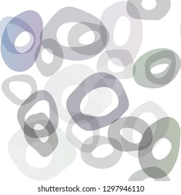 Dark BLUE vector seamless background with bubbles. Modern abstract illustration with colorful water drops. Pattern for design of fabric, wallpapers.