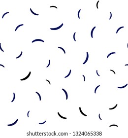 Dark BLUE vector seamless background with wry lines. Brand new colorful illustration in simple style. Brand new design for your ads, poster, banner.