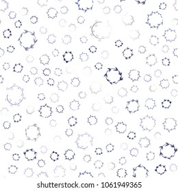 Dark BLUE vector seamless  cover with spots. Abstract illustration with colored bubbles in nature style. Beautiful design for your business advert.